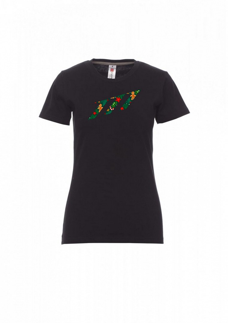 Černé dámské tričko Vánoční 111