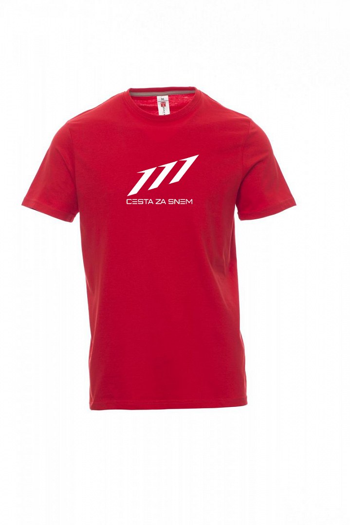 Červené pánské tričko s logem CZS