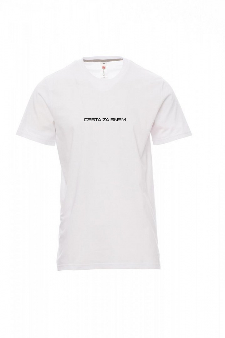 Bílé pánské tričko nápis CZS